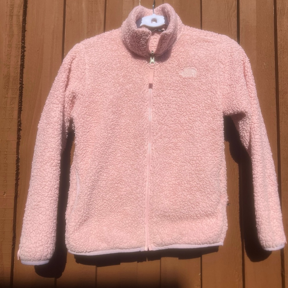 The North Face Blush Pink Sherpa Fleece Jacket